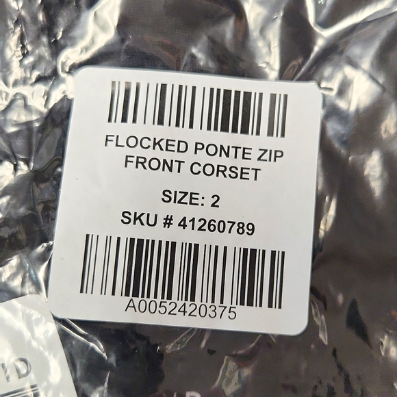 ❤️NWT VINTAGE TORRID CORSET TOP - HOOK & EYE - DAMASK PRINT SLEVELESS PLUS SIZE - Picture 8 of 12